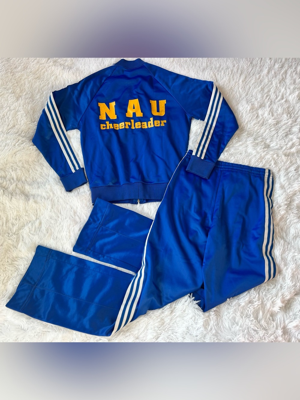 Vintage 80's Adidas Atp Keyrolan Blue/White Tracksuit… - Gem
